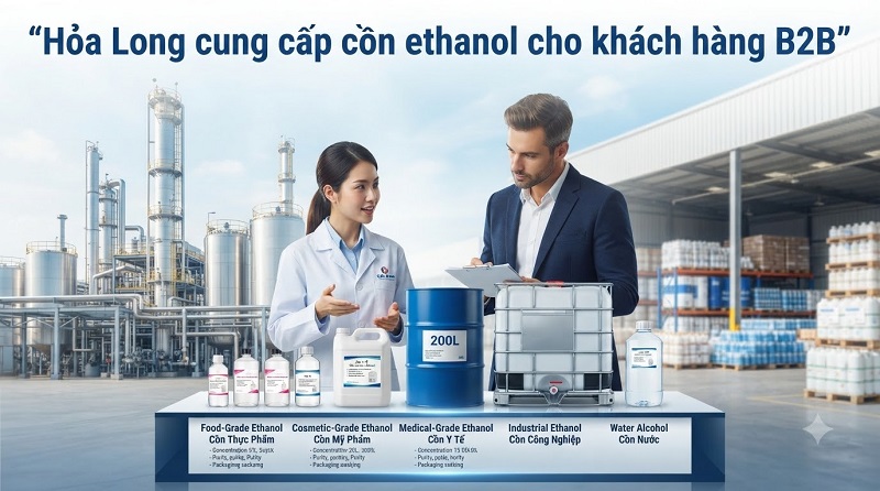 Mua Cồn Ethanol Trực Tiếp Từ Nhà Sản Xuất – Giải Pháp Nguồn Cung Ổn Định Cho Doanh Nghiệp